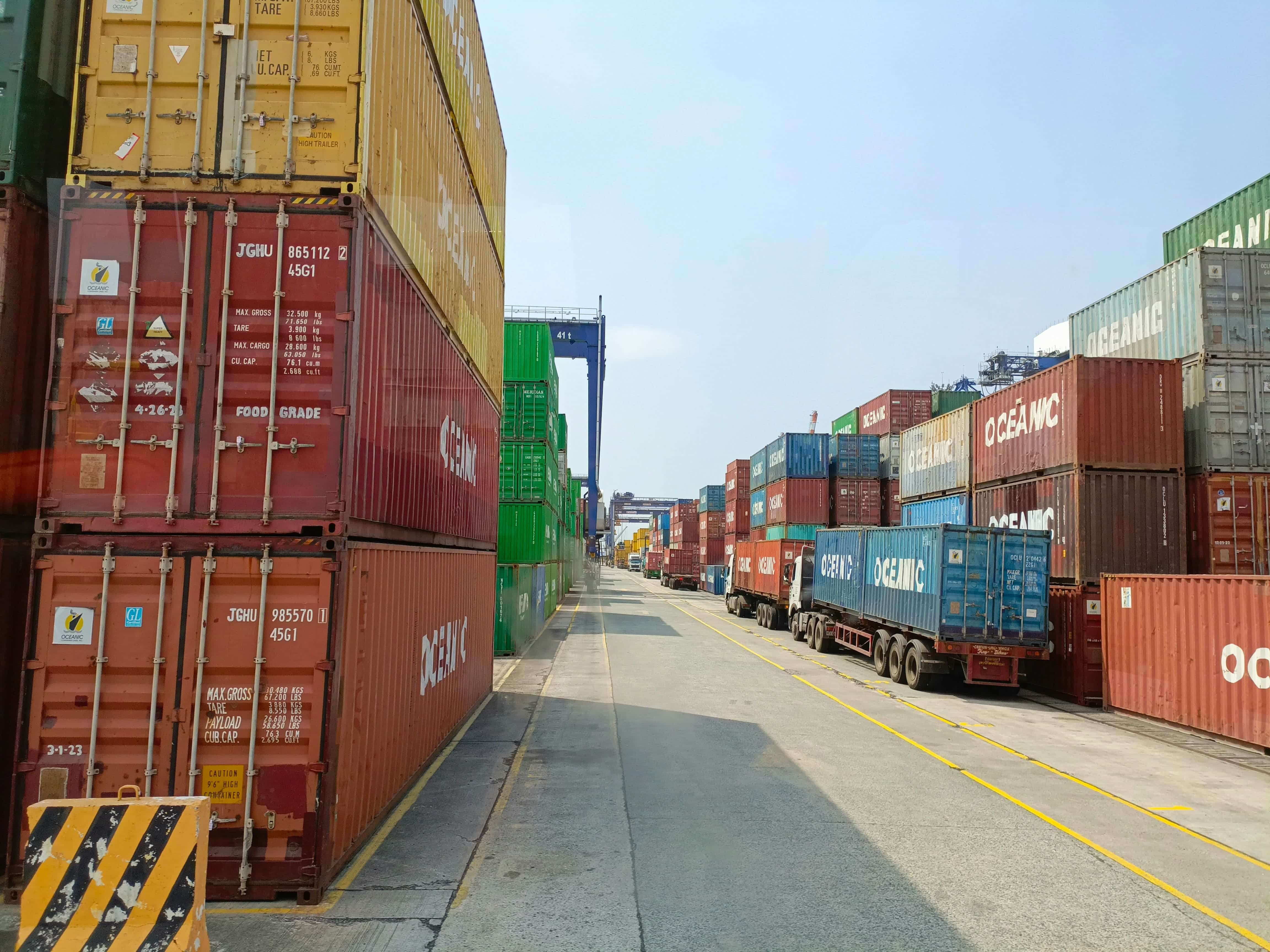 Image of a container yard